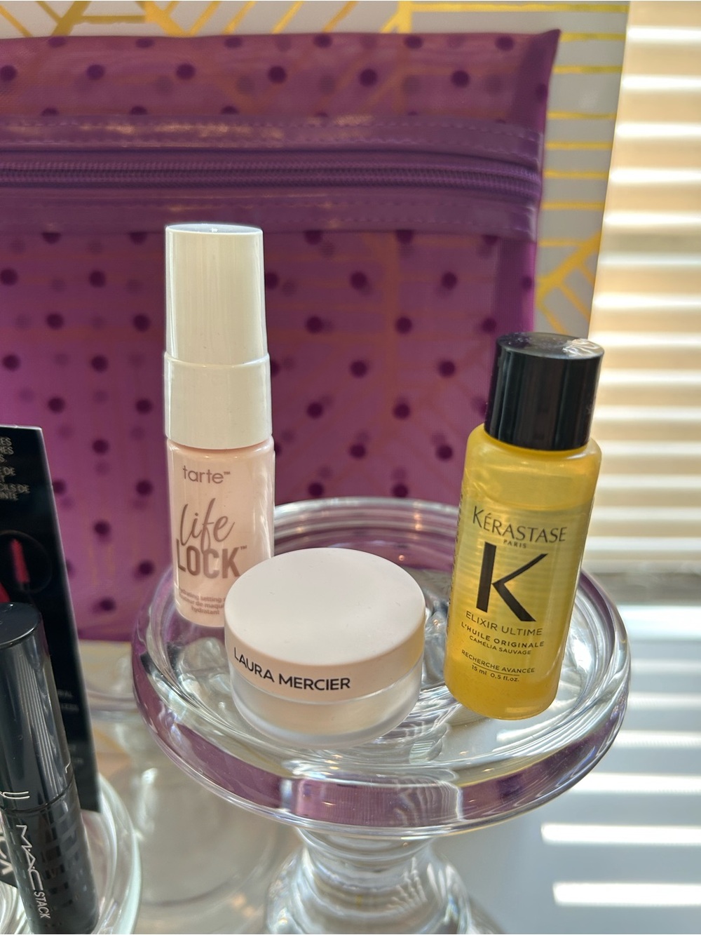 ✨ Luxury Beauty Travel Set | 9 Piece Bundle + Cosmetic Bag | Tatcha, Keratase✨ - Picture 4 of 5